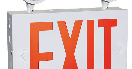 GBL-NYEX602GreenBeam EXITIFY 8" NYC Approved LED Exit Sign & Emergency Light Combo, Red