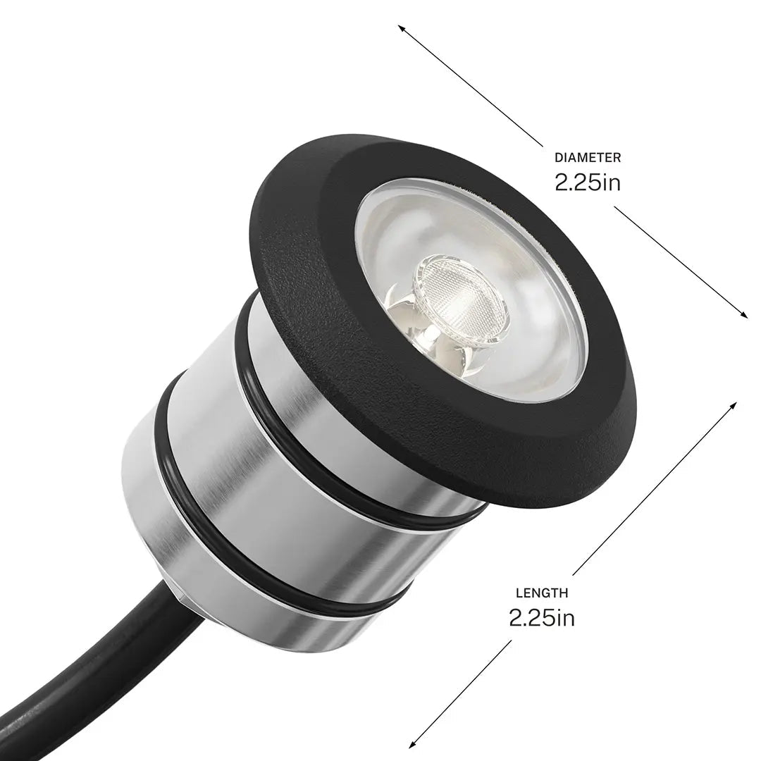 KICHLER-16140SS27KICHLER 12V 1.5W/3W 100/200 Lumen LED Mini All - Purpose Recessed Light 27K/30K