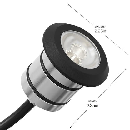 KICHLER-16140SS27KICHLER 12V 1.5W/3W 100/200 Lumen LED Mini All - Purpose Recessed Light 27K/30K