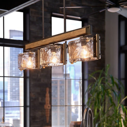 KICHLER-43896OZKICHLER Aberdeen 43896 8" 3-Light Linear Chandelier