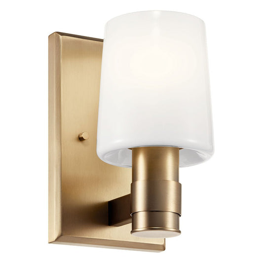 KICHLER-55174CPZKICHLER Adani 55174 1 Light Vanity with Frosted Glass