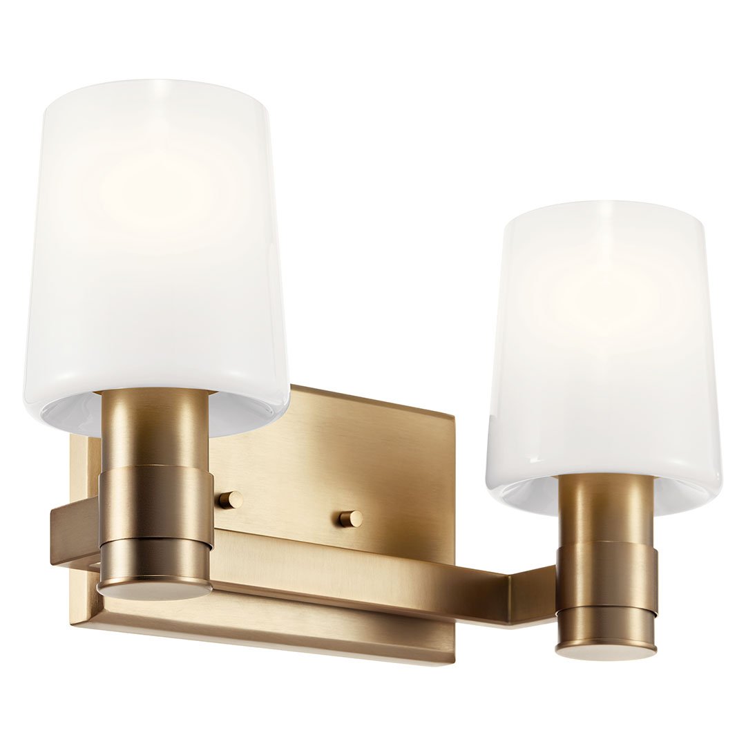 KICHLER-55175CPZKICHLER Adani 55175 2 Light Vanity with Frosted Glass