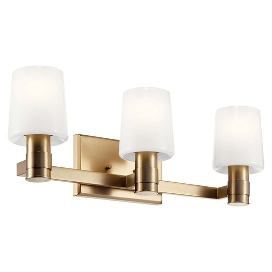 KICHLER-55176CPZKICHLER Adani 55176 3 Light Vanity with Frosted Glass