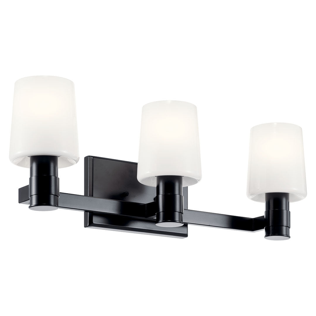 KICHLER-55176BKKICHLER Adani 55176 3 Light Vanity with Frosted Glass