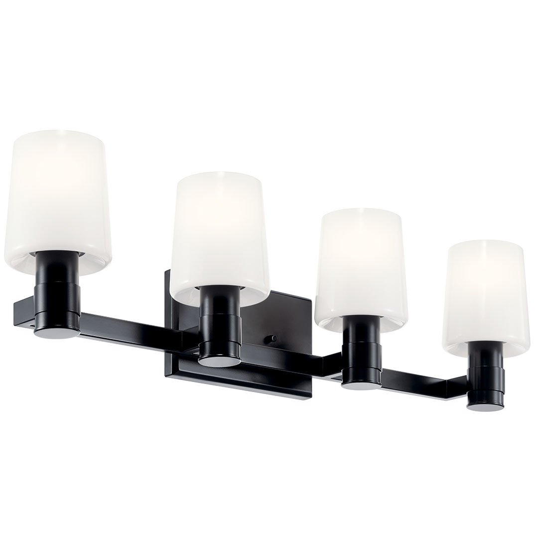 KICHLER-55177BKKICHLER Adani 55177 4 Light Vanity with Frosted Glass