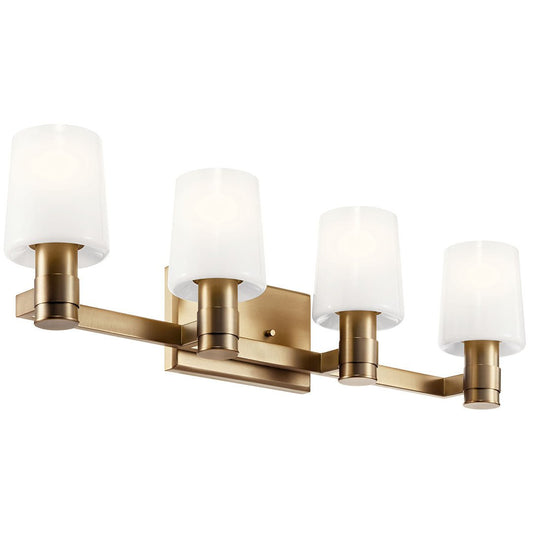 KICHLER-55177CPZKICHLER Adani 55177 4 Light Vanity with Frosted Glass