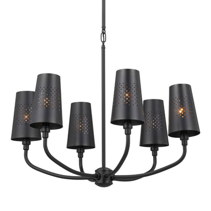 KICHLER-52508BKKICHLER Adeena 52508 26.75" 6-Light Chandelier