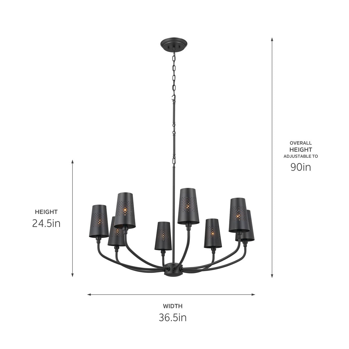 KICHLER-52509CLPKICHLER Adeena 52509 36.5" 8-Light Chandelier