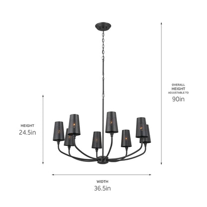 KICHLER-52509CLPKICHLER Adeena 52509 36.5" 8-Light Chandelier