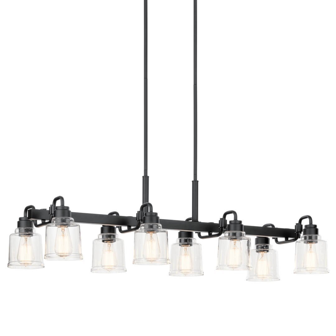KICHLER-52400BKKICHLER Aivian 52400 17.75" 8-Light Linear Chandelier