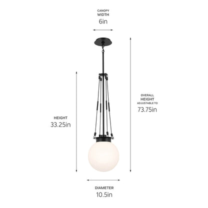 KICHLER-52582CPZKICHLER Albers 52582 10.5" 1 Light Pendant
