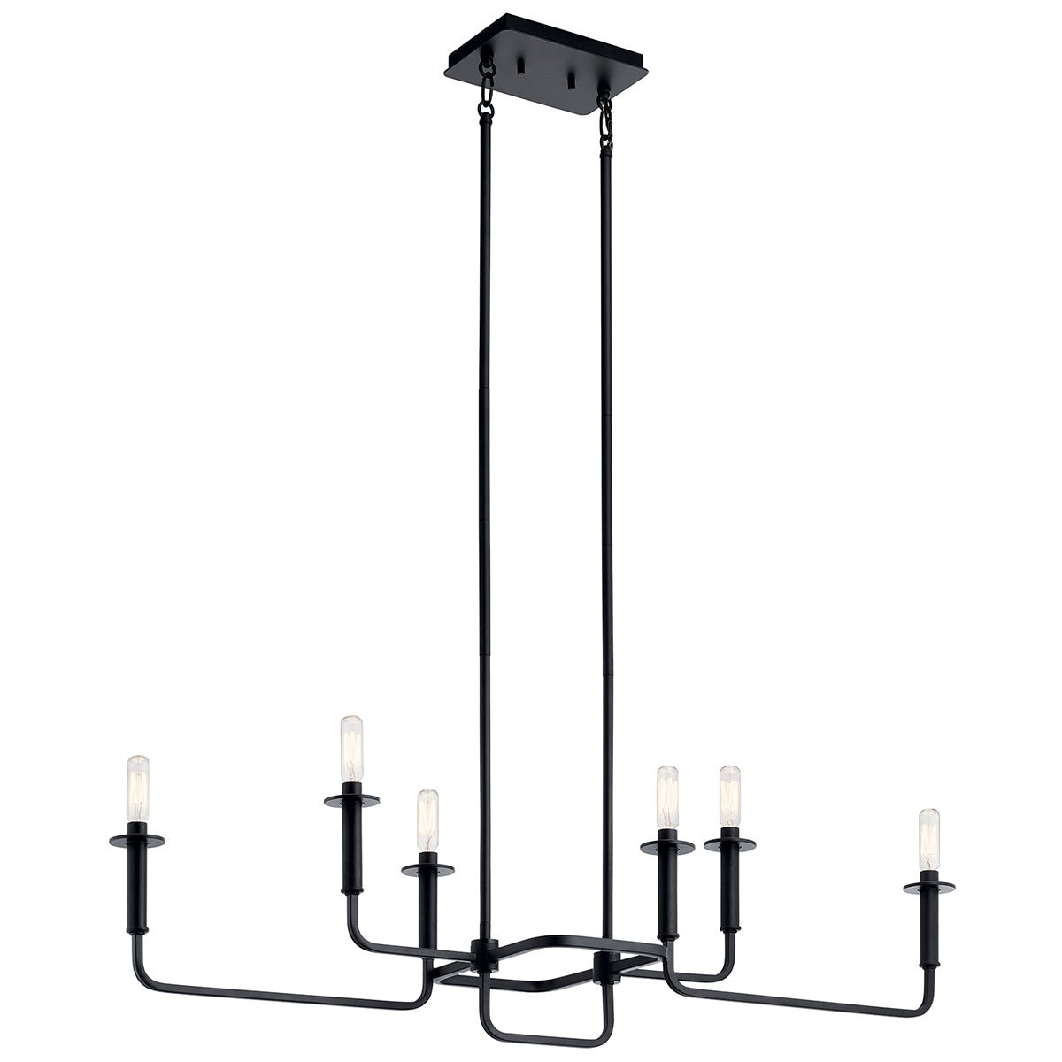 KICHLER-43362BKKICHLER Alden 43362 11" 6-Light Linear Chandelier
