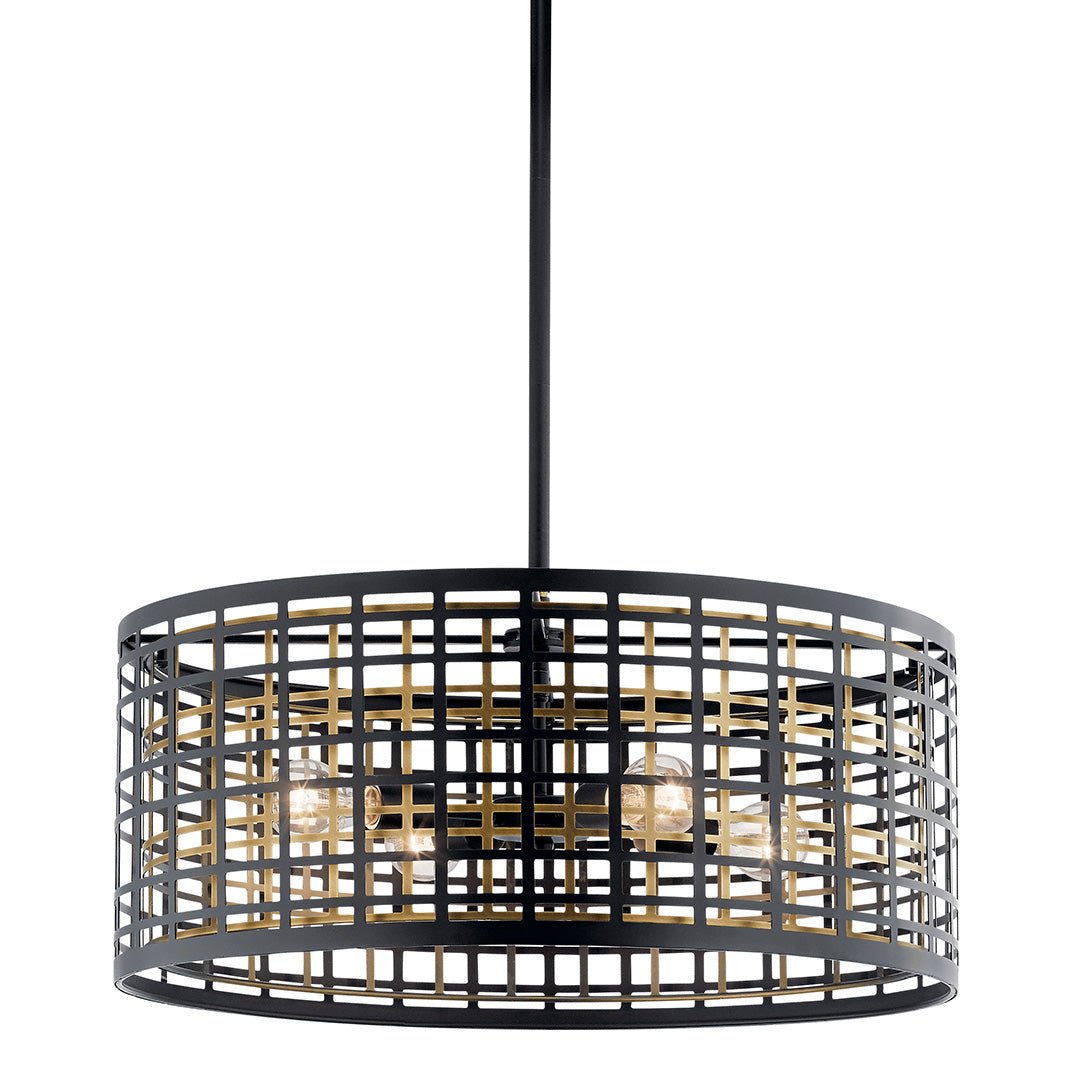 KICHLER-44076BKKICHLER Aldergate 44076 24" 4-Light Chandelier