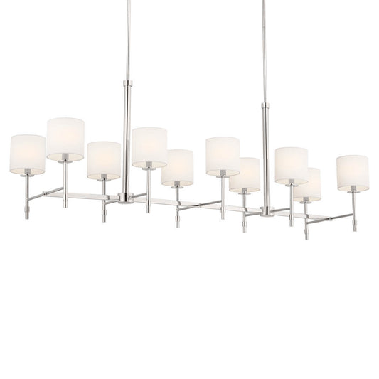 KICHLER-52503PNKICHLER Ali 52503 56.5" 10-Light Linear Chandelier