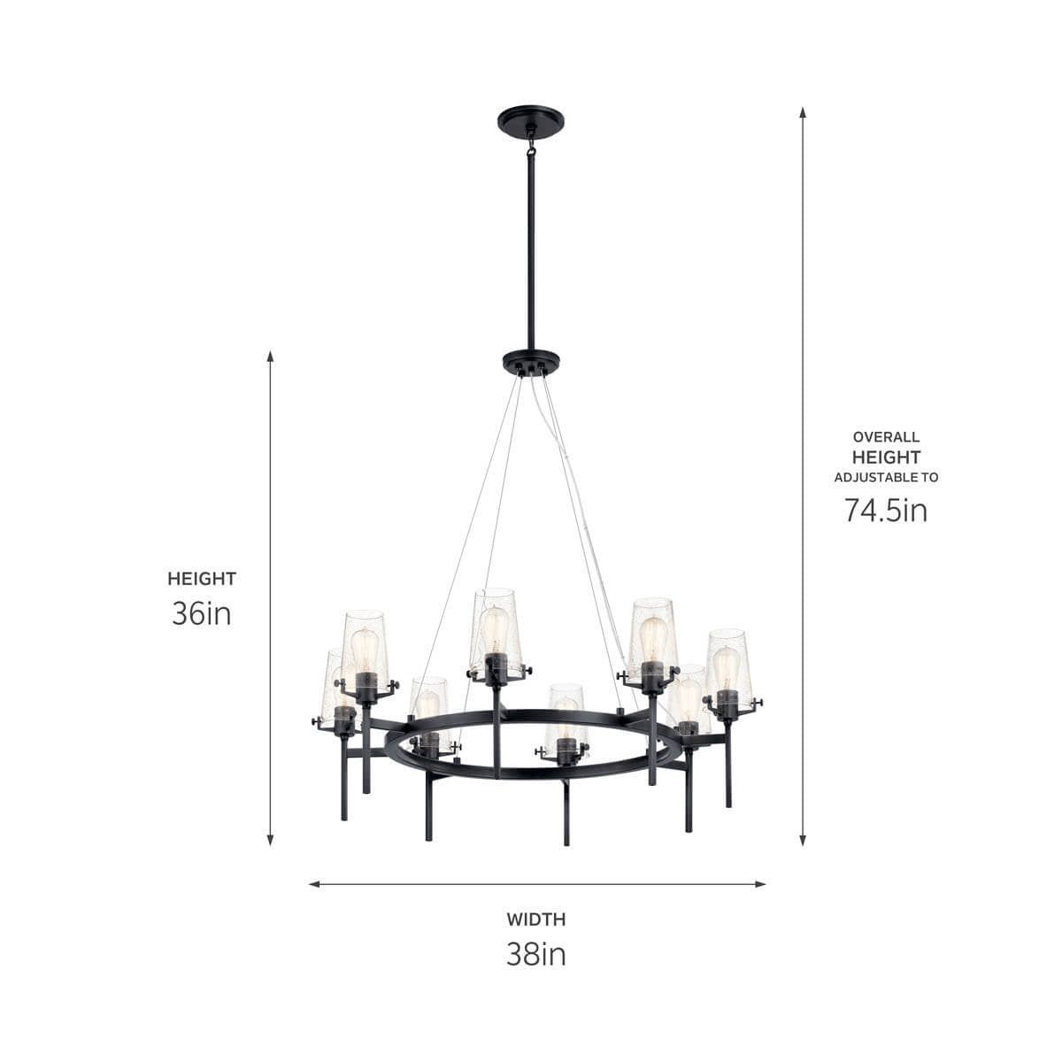 KICHLER-43695NBRKICHLER Alton 43695 38" 8-Light Chandelier