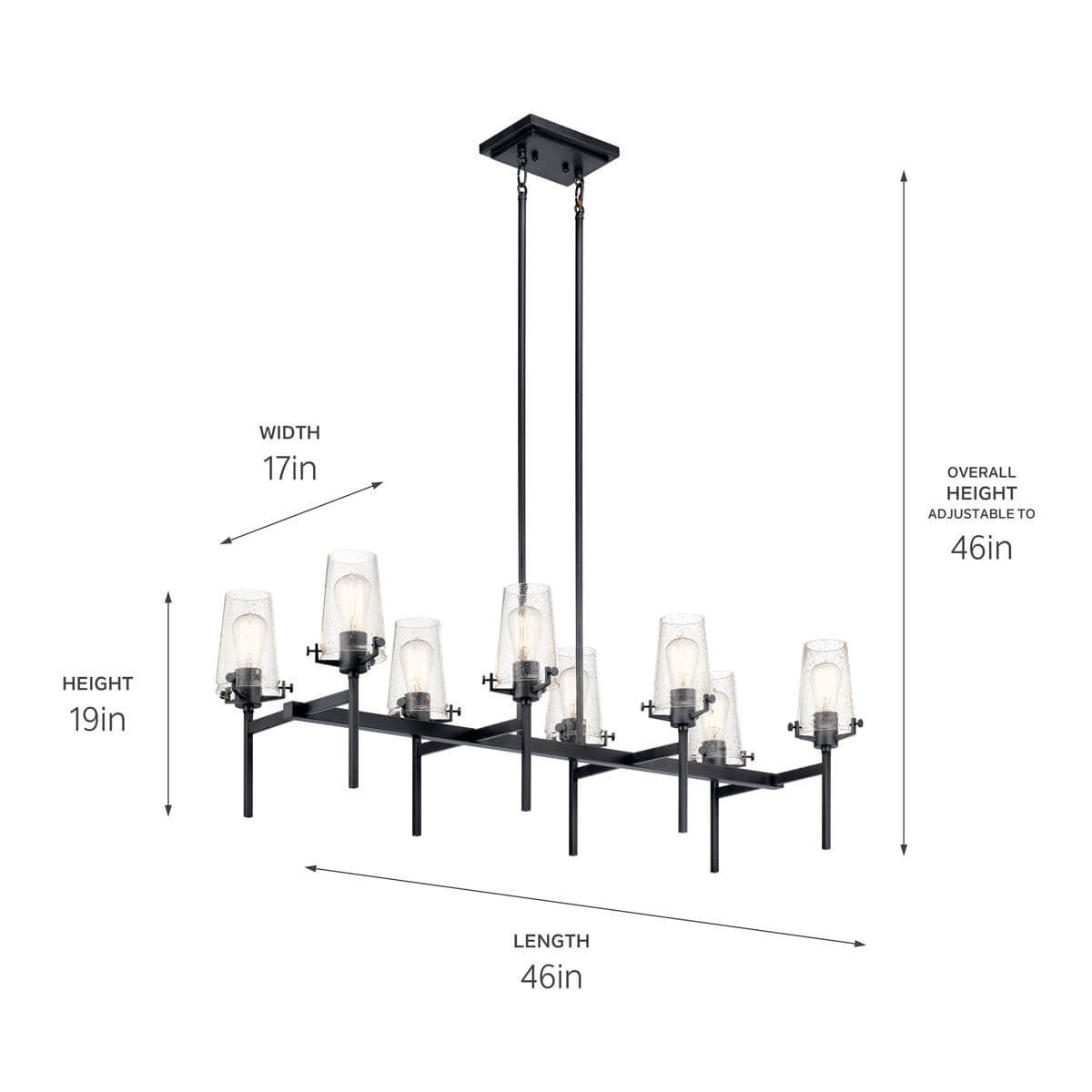 KICHLER-43696NBRKICHLER Alton 43696 17" 8-Light Linear Chandelier