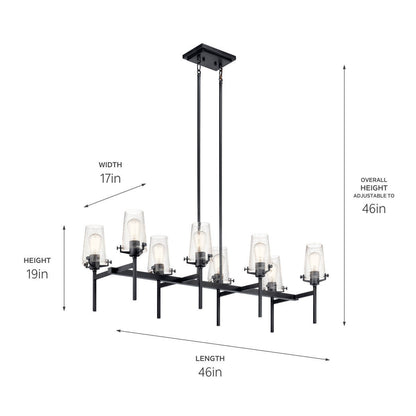 KICHLER-43696NBRKICHLER Alton 43696 17" 8-Light Linear Chandelier