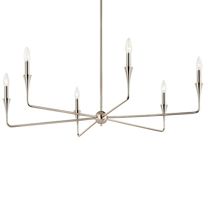KICHLER-52690PNKICHLER Alvaro 52690 40.25" 6-Light Chandelier