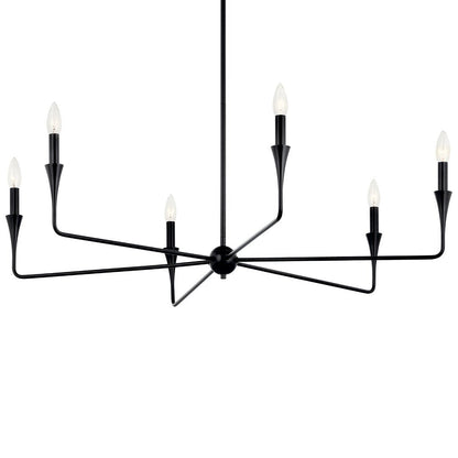 KICHLER-52690BKKICHLER Alvaro 52690 40.25" 6-Light Chandelier