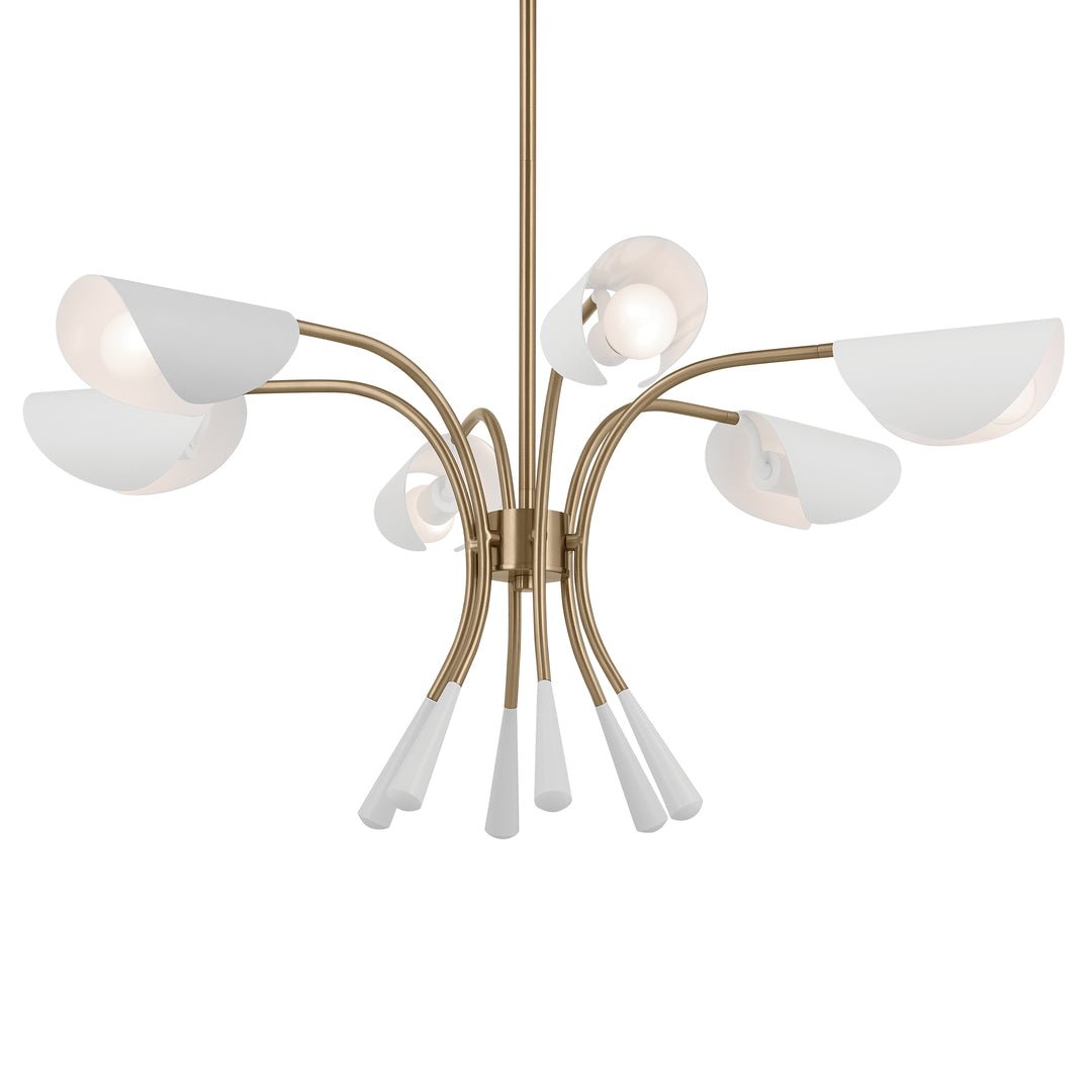 KICHLER-52559CPZWHKICHLER Arcus 52559 39.25" 6-Light Chandelier