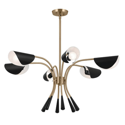 KICHLER-52559CPZBKKICHLER Arcus 52559 39.25" 6-Light Chandelier