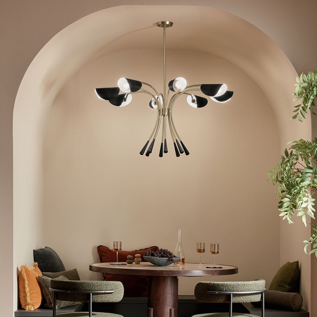 KICHLER-52560SNKICHLER Arcus 52560 45.5" 8-Light Chandelier