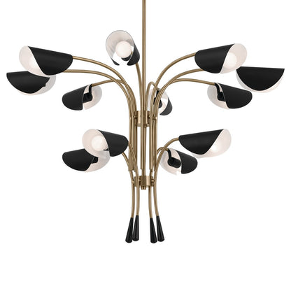 KICHLER-52561CPZBKKICHLER Arcus 52561 46.25" 12-Light Chandelier