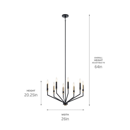 KICHLER-52349WHKICHLER Armand 52349 26" 8-Light Chandelier