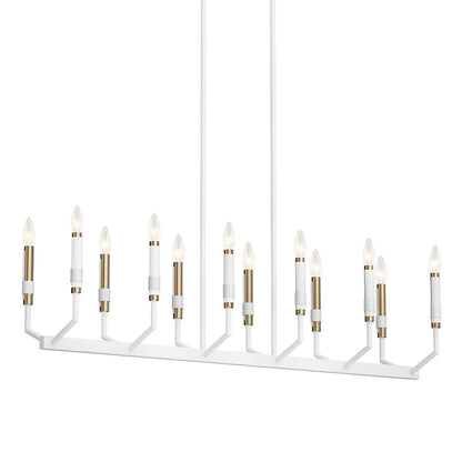 KICHLER-52350WHKICHLER Armand 52350 9.5" 12-Light Linear Chandelier