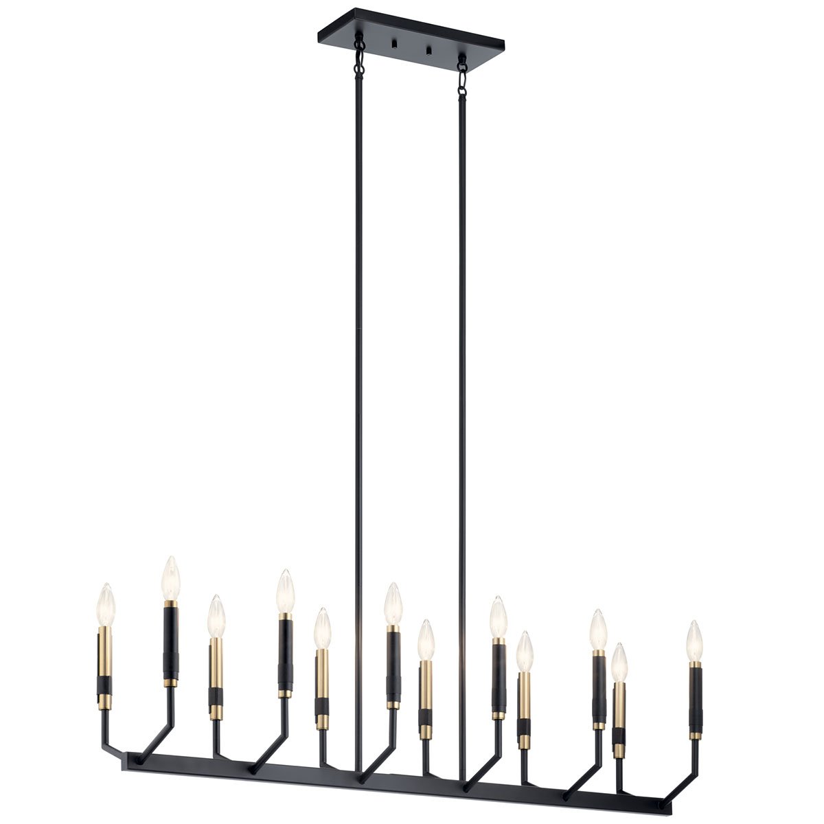 KICHLER-52350BKKICHLER Armand 52350 9.5" 12-Light Linear Chandelier