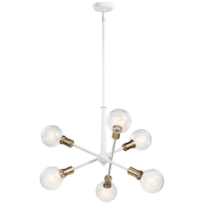 KICHLER-43095WHKICHLER Armstrong 43095 20" 6-Light Chandelier