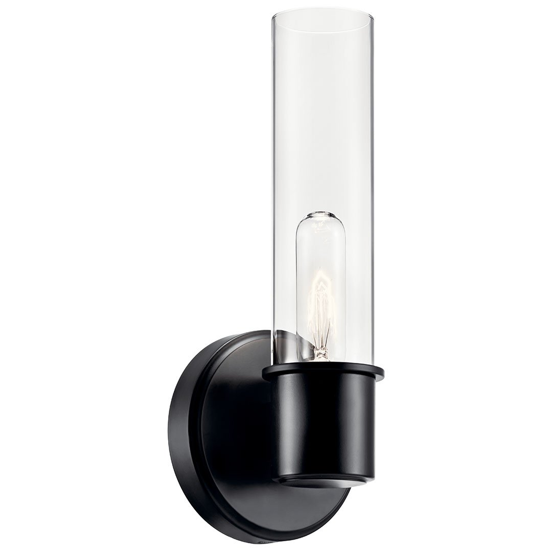 KICHLER-52653BKKICHLER Aviv 52653 1 Light Wall Sconce with Clear Glass