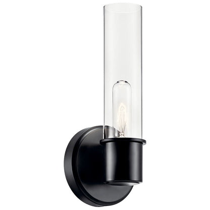 KICHLER-52653BKKICHLER Aviv 52653 1 Light Wall Sconce with Clear Glass