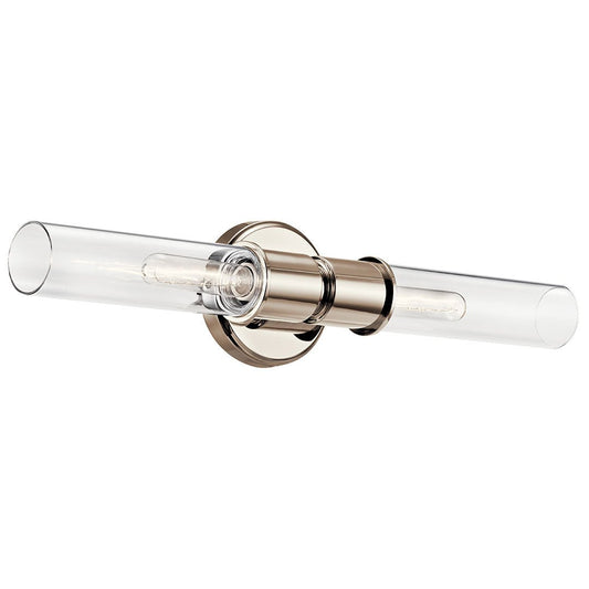 KICHLER-52654PNKICHLER Aviv 52654 2 Light Wall Sconce with Clear Glass