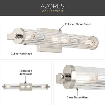 KICHLER-45650PNKICHLER Azores 45650 5 Light Linear Vanity Light