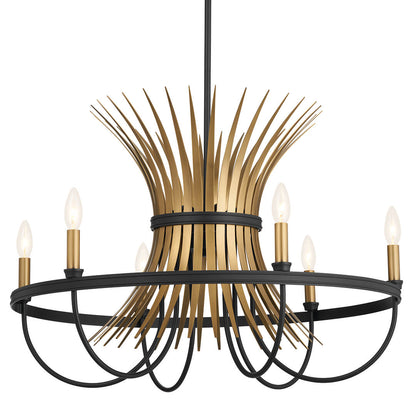 KICHLER-52458BKKICHLER Baile 52458 29.25" 6-Light Chandelier