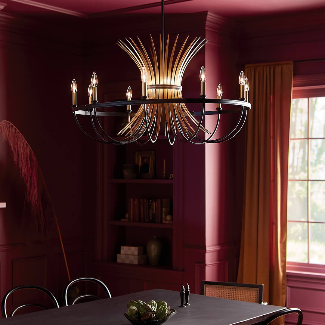 KICHLER-52459BKKICHLER Baile 52459 37" 10-Light Chandelier
