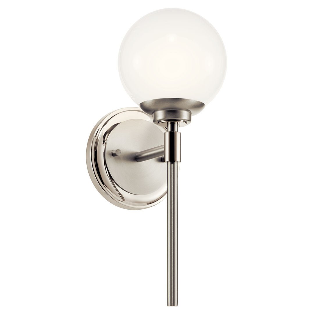 KICHLER-55170PNKICHLER Benno 55170 1 Light Vanity with Frosted Glass