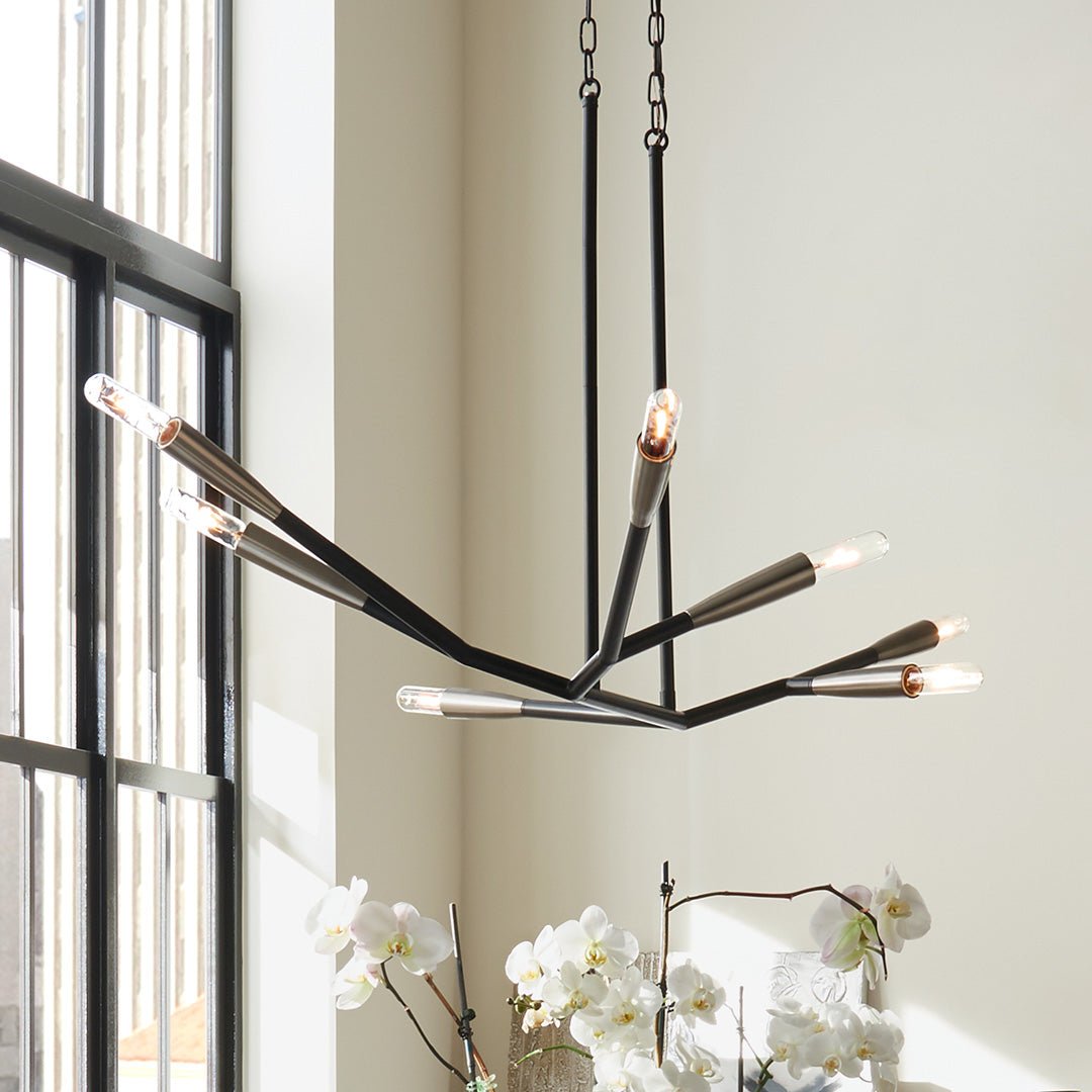 KICHLER-43795BKKICHLER Branches 43795 25.25" 7-Light Chandelier