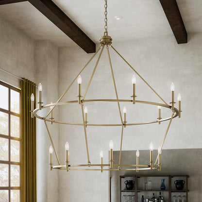 KICHLER-52708PNKICHLER Carrick 52708 54.25" 18-Light Chandelier