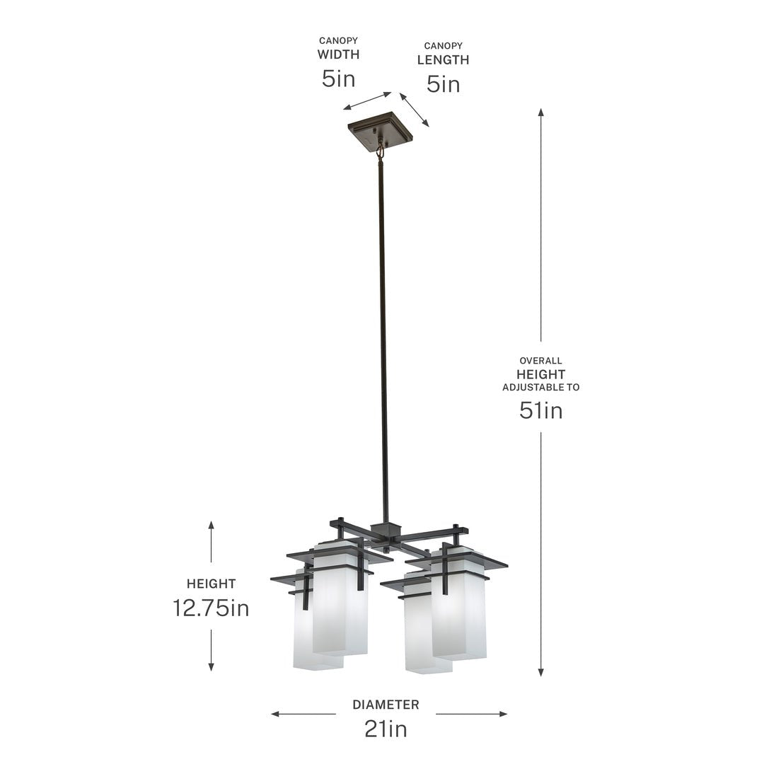 KICHLER-49638OZKICHLER Caterham 49638 21" 4-Light Chandelier