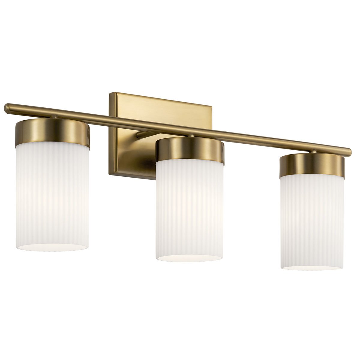 KICHLER-55112BNBKICHLER Ciona 55112 3 Light Vanity Light with Round Ribbed Glass