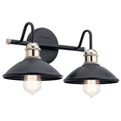 KICHLER-45944BKKICHLER Clyde 45944 2 Light Vanity Light