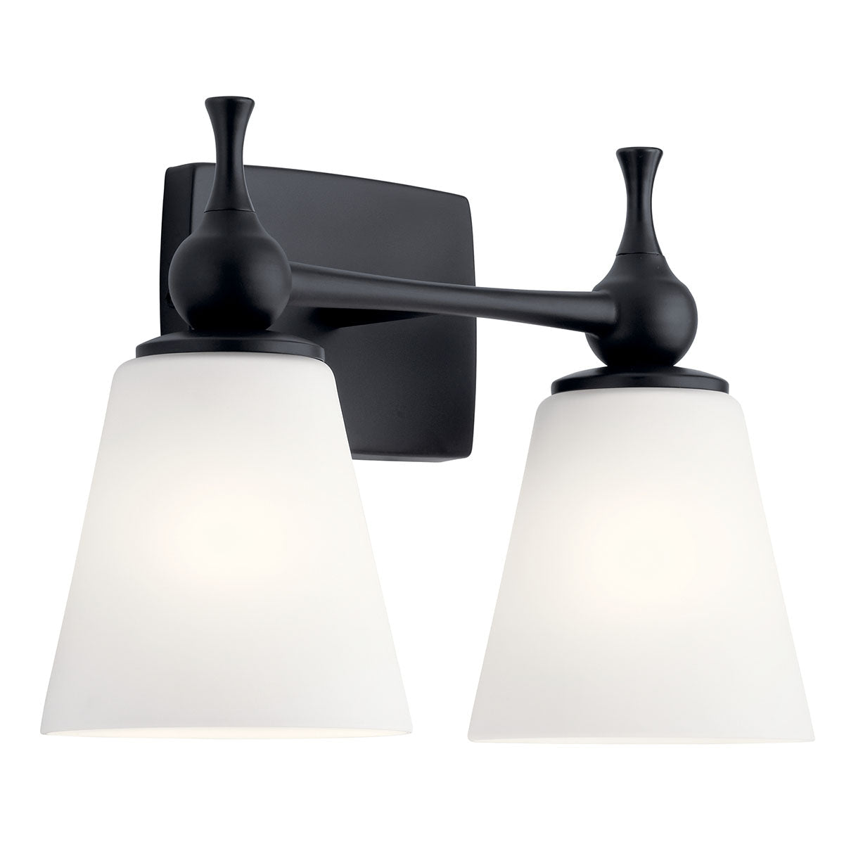 KICHLER-55091BKKICHLER Cosabella 55091 2 Light Vanity Light with Frosted Glass