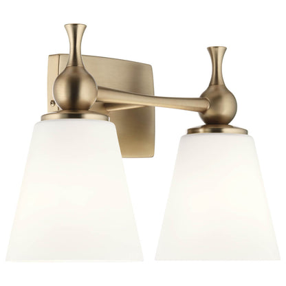 KICHLER-55091CPZKICHLER Cosabella 55091 2 Light Vanity Light with Frosted Glass