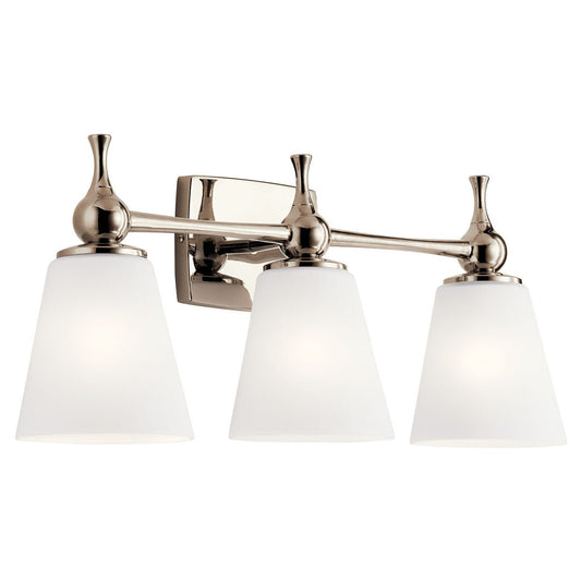 KICHLER-55092PNKICHLER Cosabella 55092 3 Light Vanity Light with Frosted Glass
