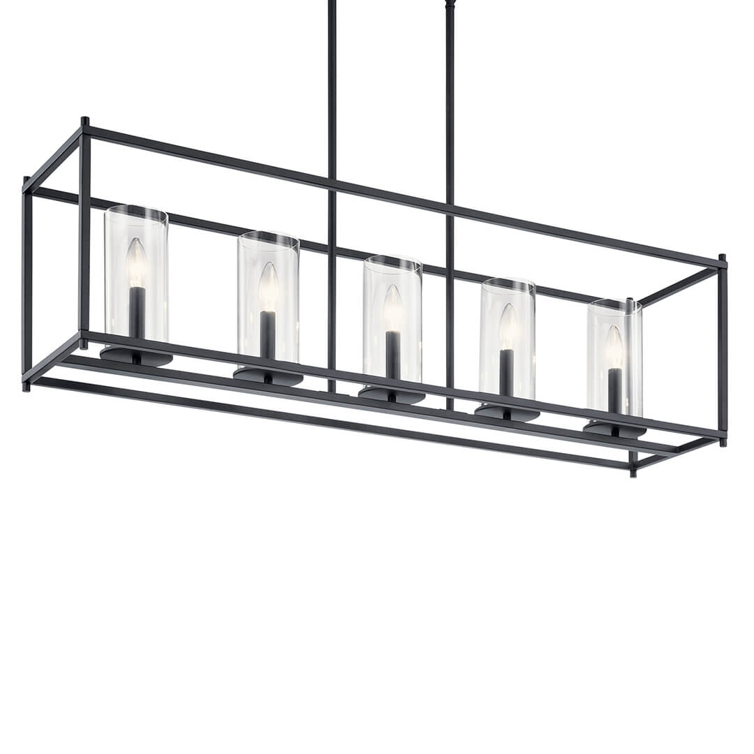 KICHLER-43995BKKICHLER Crosby 43995 10" 5-Light Linear Chandelier