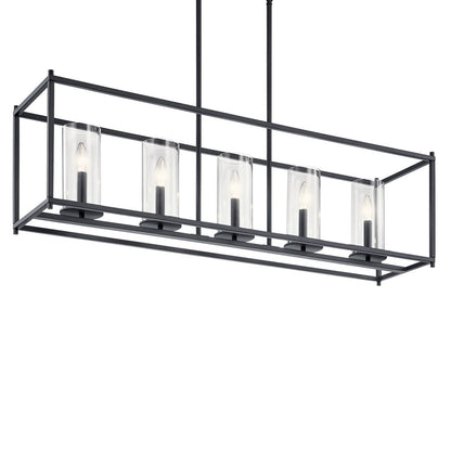 KICHLER-43995BKKICHLER Crosby 43995 10" 5-Light Linear Chandelier