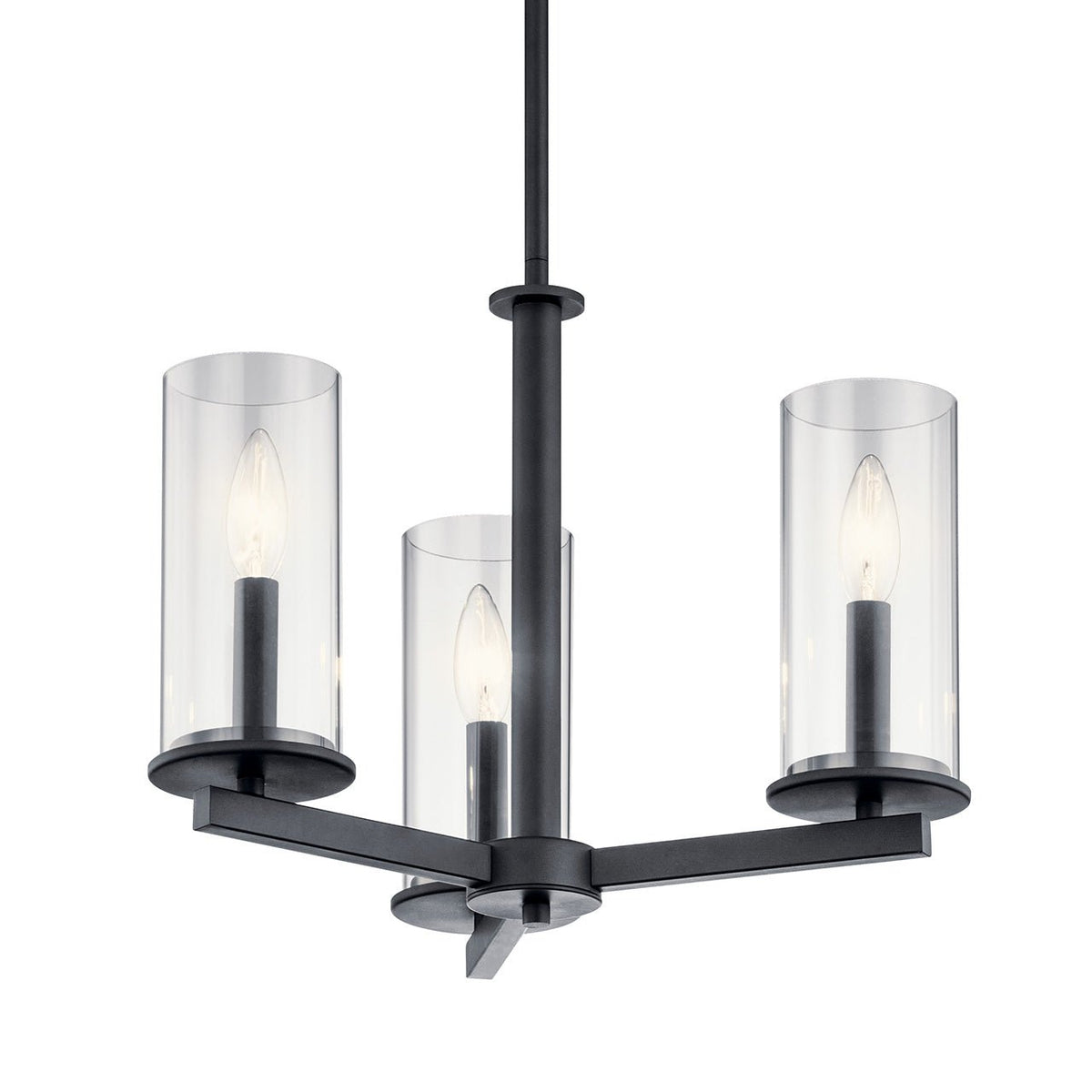 KICHLER-43997BKKICHLER Crosby 43997 18" 3-Light Chandelier