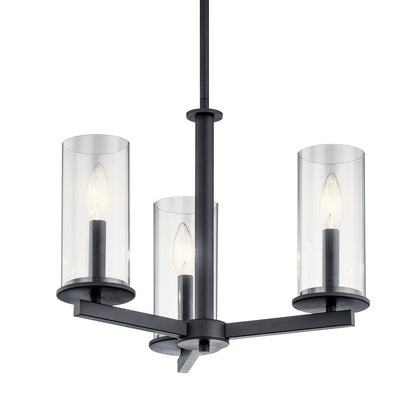 KICHLER-43997BKKICHLER Crosby 43997 18" 3-Light Chandelier